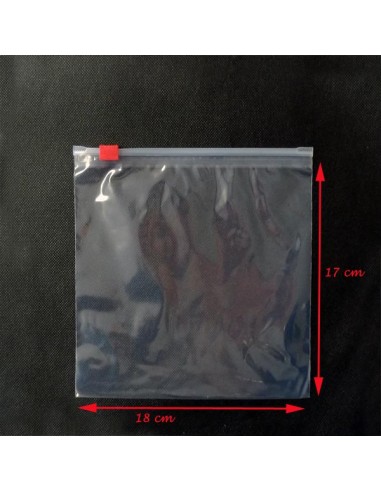 Bolsa de Polietileno con Cierre por Cursor 18 x 17 cm