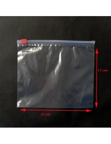 Bolsa de Polietileno con Cierre por Cursor 20 x 15 cm