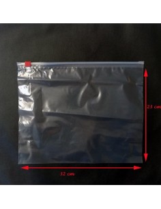 Bolsa de Polietileno con Cierre por Cursor 32 x 23 cm