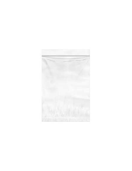 Bolsa de polietileno autocierre con bolsillo canguro 23 X 32 + 26 cm