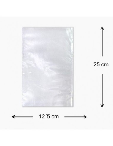 Bolsa de Plastico Transparente 12,5 x 25 cm