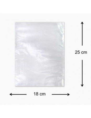 Bolsa de Plastico Transparente 18 x 25 cm
