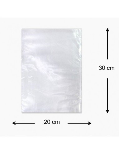 Bolsa de Plastico Transparente 20 x 30 cm