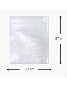 Bolsa de Plastico Transparente 21 x 27 cm