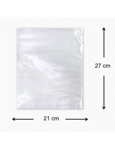 Bolsa de Plastico Transparente 21 x 27 cm