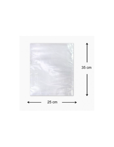 Bolsa de Plastico Transparente  25 x 35 cm