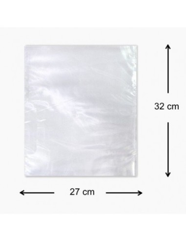 Bolsa de Plastico Transparente 27 x 32 cm