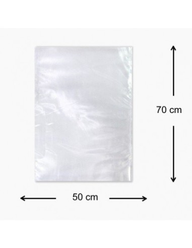 Bolsa de Plastico Transparente 50 x 70 cm