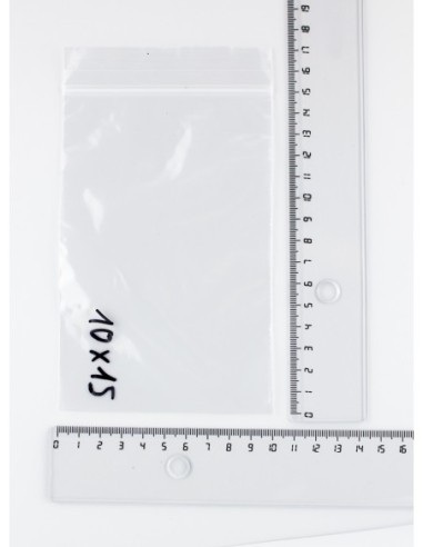 Bolsa de plastico autocierre 10 x 15 cm