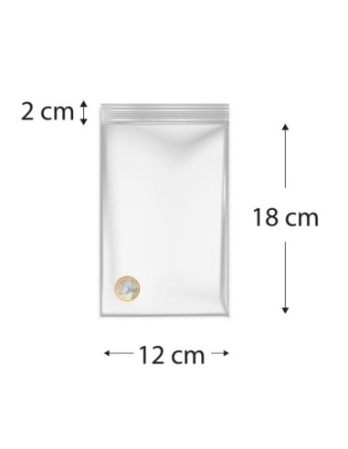 Bolsa de plástico con autocierre 12 x 18 cm