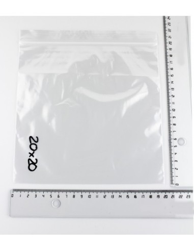 Bolsa de plástico con autocierre 20 x 20 cm