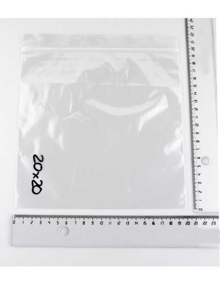 Bolsa de plástico con autocierre 20 x 20 cm