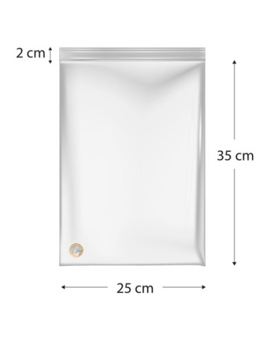 Bolsa de plástico con autocierre 25 x 35 cm
