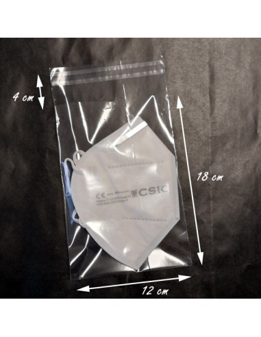 Bolsa Polipropileno con Solapa Adhesiva de 12 x 18 cm